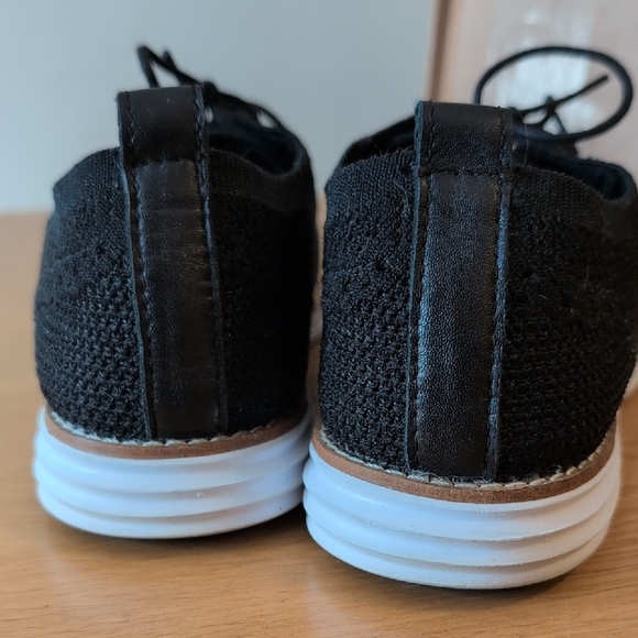Cole Haan Women's Black Knit Oxfords 8.5 - Picture 5 of 10
